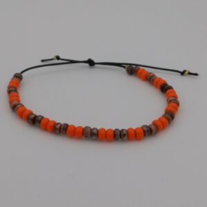 Bracelet avec perles oranges